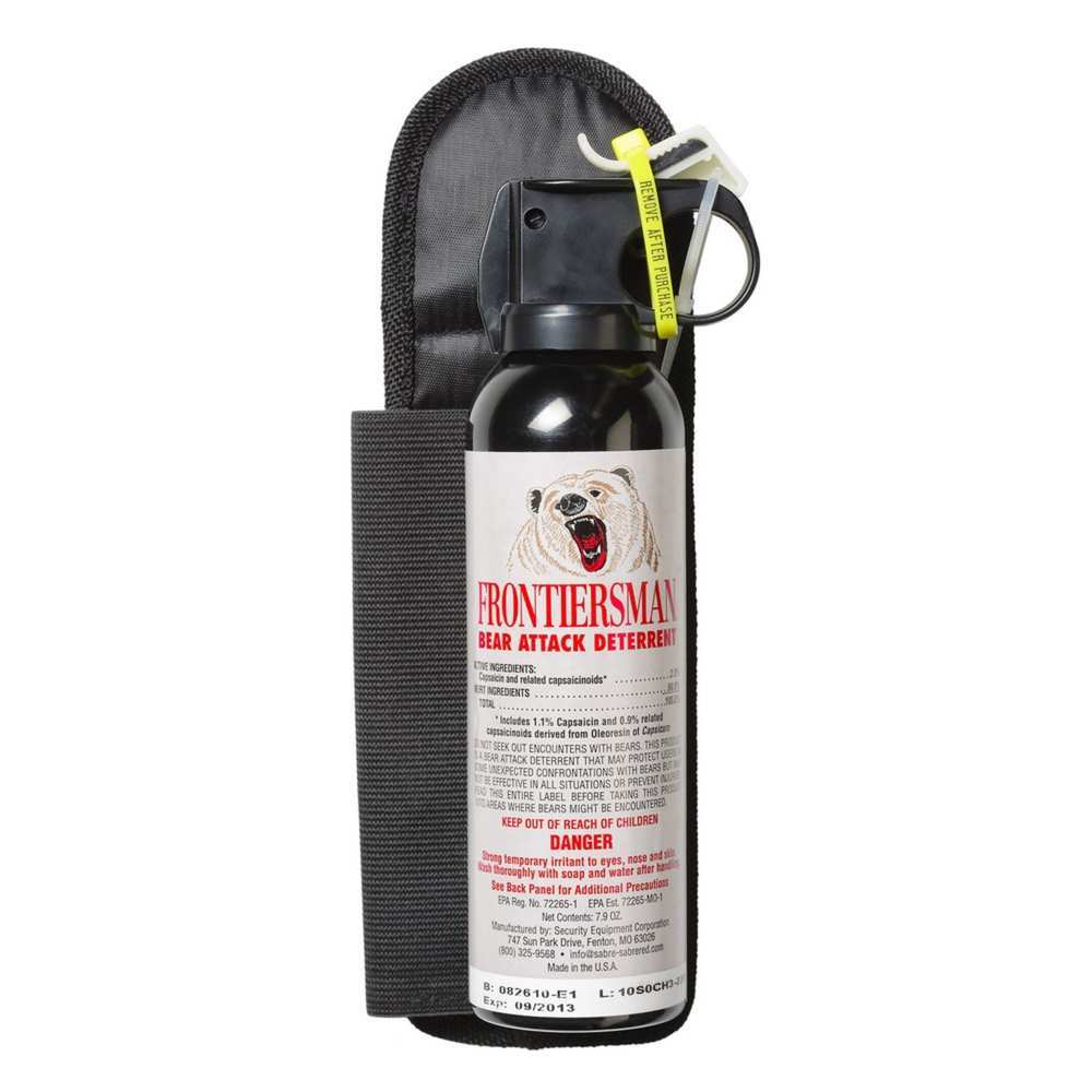 Non Lethal Defense Security Equipment 4.50" BEAR SPRAY 7.9OZ W/CHEST HLSTR • Model: 4.50"